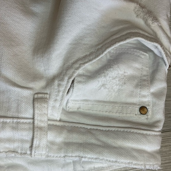 Joes Jeans Sz 29 Jeans White Noelle Slouch High Water Mid Rise Ankle Distressed - Picture 10 of 12